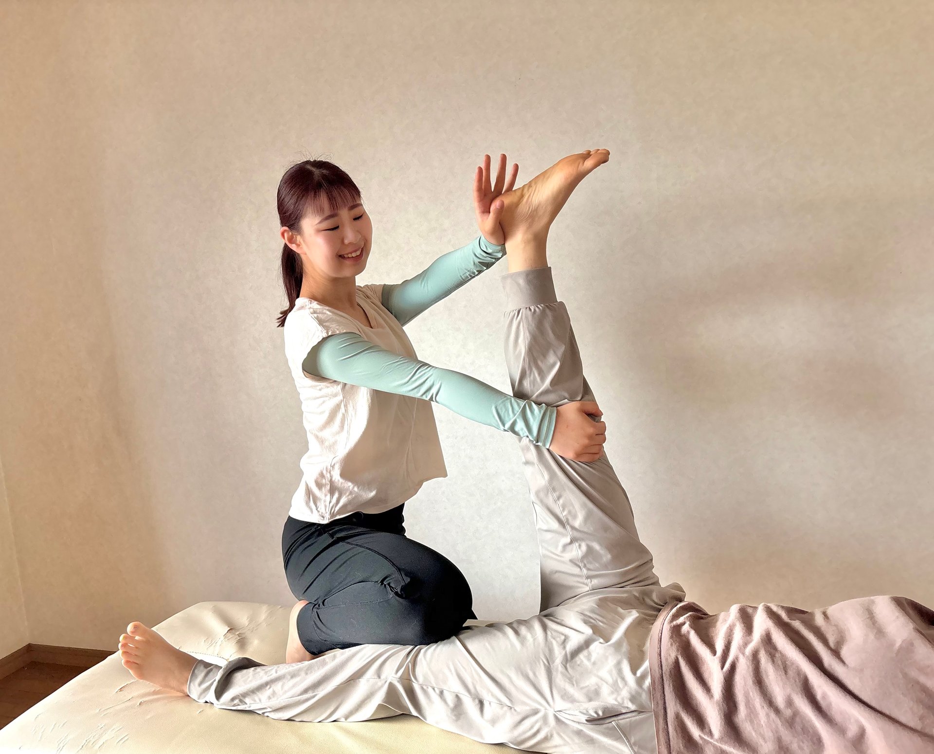 ストレッチ×ピラティスの様子